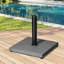 Agosto 40 Lb. Base de parasol autoportante en béton, gris-947938808