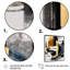 «Glam Gold and Black Expression II - Abstract Spirals», art mural-311124155-311124152