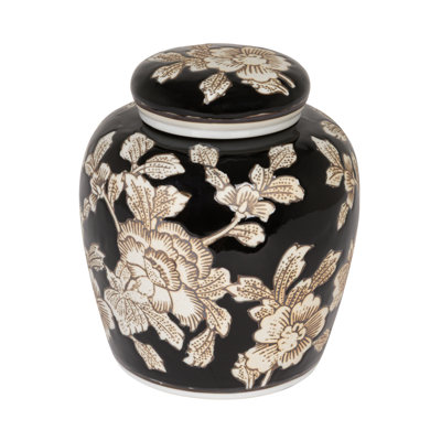 Decorative Ceramic Ginger Jar with Lid