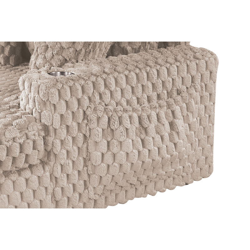 Chaise longue à 2 bras Wilkerson, Taupe