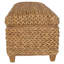 Banc de rangement en feuille de bananier tissé à la main Laughton