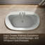 Baignoire encastrée en fonte avec chauffe-eau 66 po x 36 po-51704168