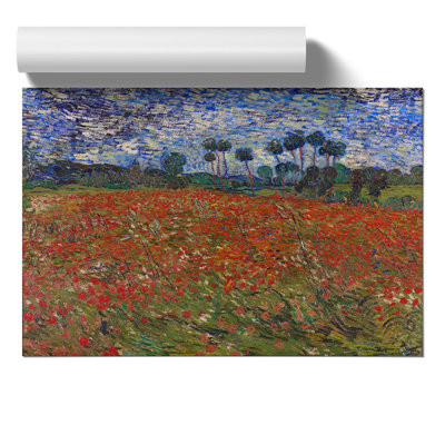 Poppy Field by Vincent Van Gogh - No Frame Painting