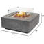Albany 36" Square Gas Fire Pit Table with Glass Windscreen, Burner Lid, & Cover-108682756