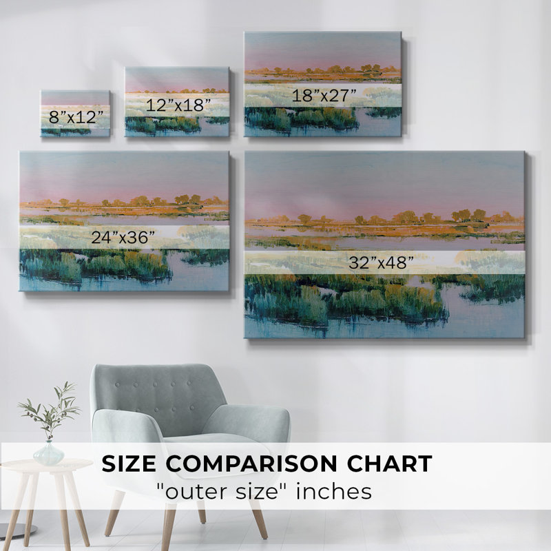 Marshland View I-Gallery Wrapped Canvas, 8" H x 12" W