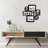 Cross Accent Mixed Opening Collage Picture Frame Set, Wall Gallery Decor