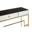 Marbleton 120cm Glass Top Console Table