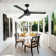 Keilee 52'' 3-ABS-Blade Propeller Standard Ceiling Fan with Remote Control and no Light