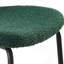 Ensemble de 4 chaises de salle à manger en tissu bouclé vert foncé foncé-96320317-96320316