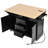 Mediun Kitchen Island With Drop Leaf And 3 Drawers-171829986