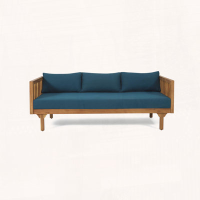 Acacia Wood Daybed with Classic Slat Paneling