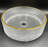 Luminous 36" Minimalist Metal Console Sink with Glass Vessel Basin and Solid Surface Top-102480560-102480563