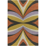Bense Garza Yellow/Purple Area Rug