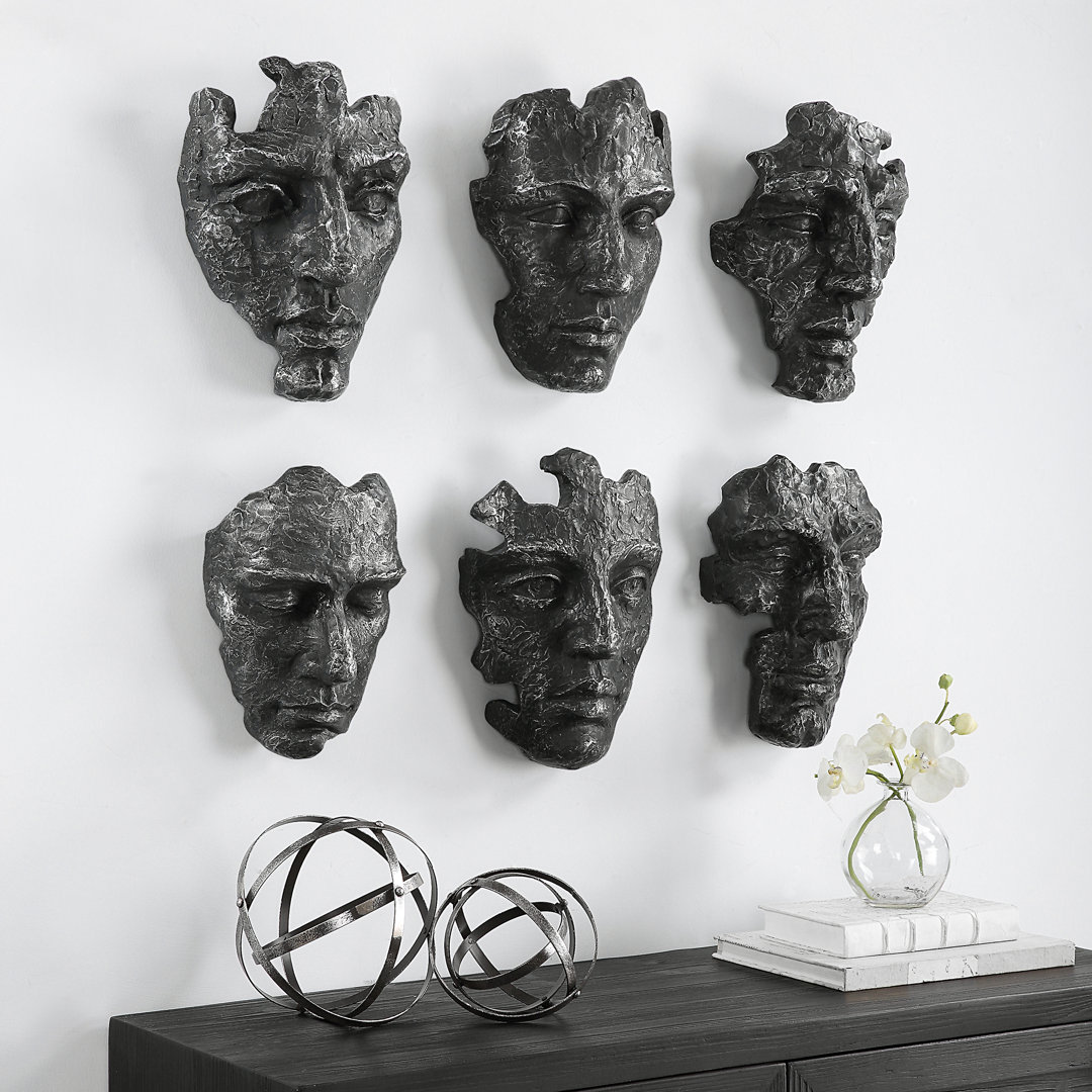 Modern People Wall Decor on Polyresin Uttermost