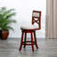 Tabouret pivotant à dossier en X de 30 po de hauteur, siège en tissu-588733641-588733643