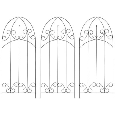 Portemanteaux pour plantes Allender - fer noir 15,7 po x 39,4 po Allender