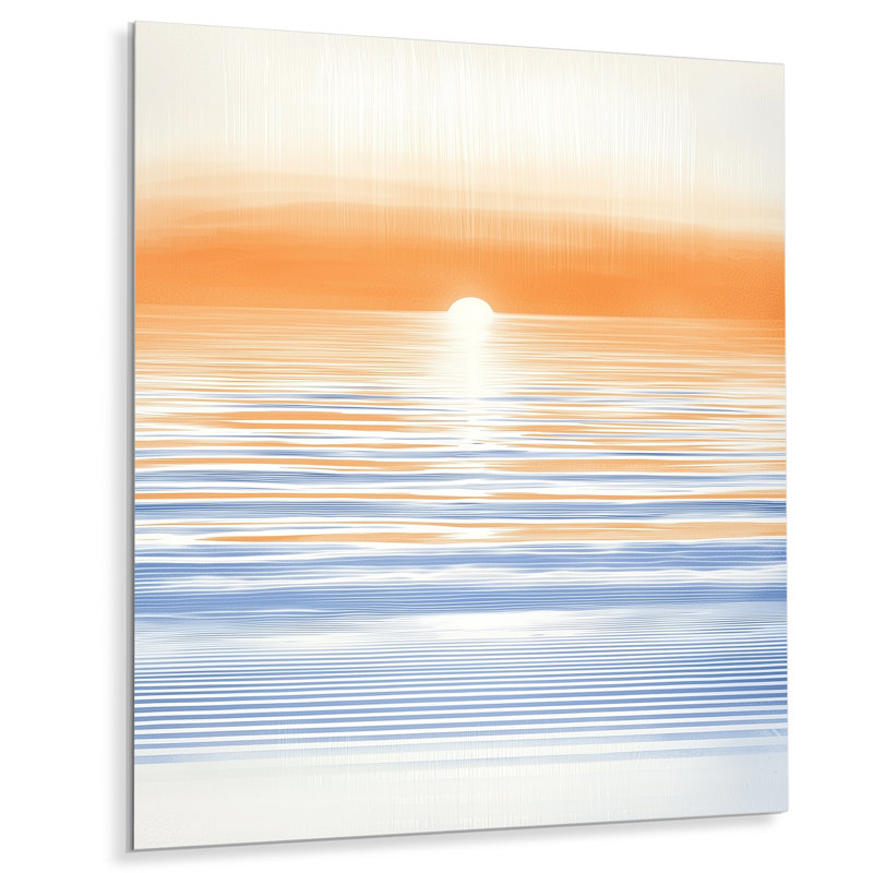 «Ocean Breeze In Paradise - Coastal», art mural en métal, impression nautique, 20" H x 12" W x 0.84" D