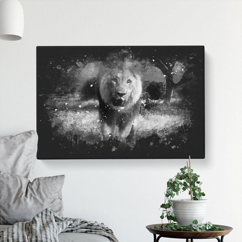 Lion Vol.5 - Wrapped Canvas, 60cm H x 91cm W x 3cm D