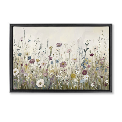 Cadre flottant Spring Blooms Pastoral Meadow, design par Kim Allen
