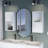 White 2 Bathroom Medicine Cabinets With Open Shelf-1075891420