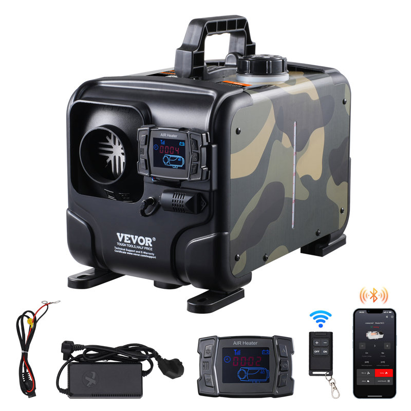 Chaufferette à gazole à air chaud 8KW 12V / 24V Bluetooth