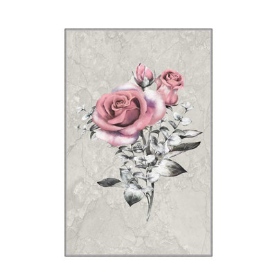 Tapis de couloir élégant 2,6 x 9,8 pi - 100% polyester, poils de 0,04 po | Pois antibactérien et antidérapant en feutre de PVC | Lavable à la machine, impression numérique 3D | Parfait pour les vestibules et les espaces de vie