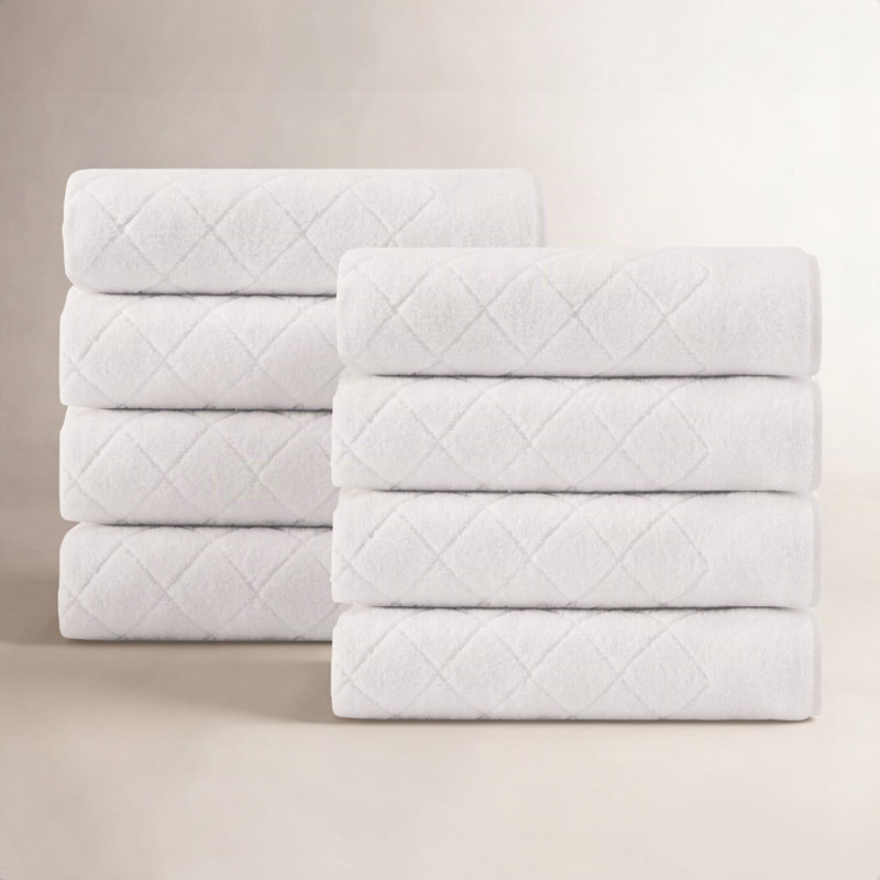Turkish Cotton Hand Towels, White