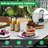 Patio Folding Camping Table with Aluminum Roll-up Tabletop & Mesh Basket -1504206052