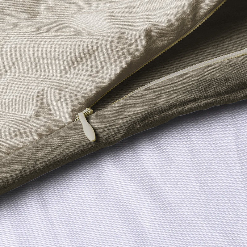 Khaki Driftwood Reversible Microfiber King/Cal King Duvet Cover Set
