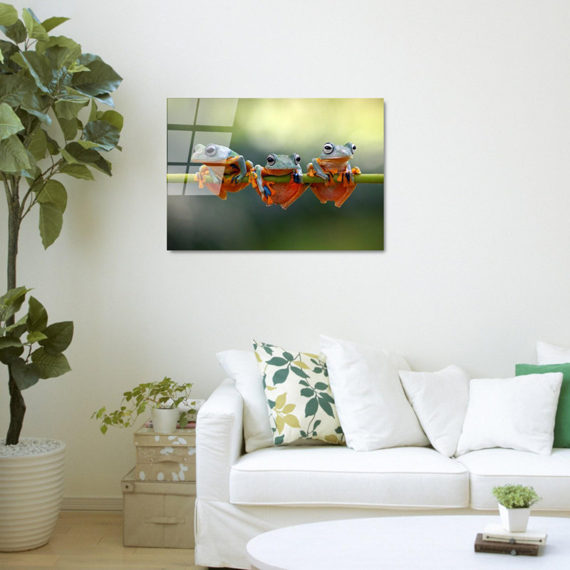 Boze 1 Piece Wall Art on Glass
