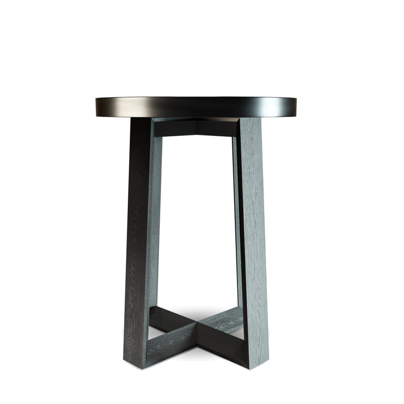 Devdhari End Table, Chrome