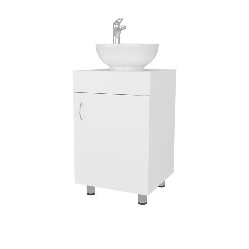 Loli Bathroom Vanity, White