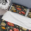 Ensemble de housse de couette floral corail et beige Jungle Garden Dreams - Floral-1908331696
