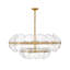 Grand lustre cylindrique à neuf lumières Lillia