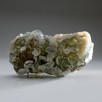 Green Fluorite Crystal
