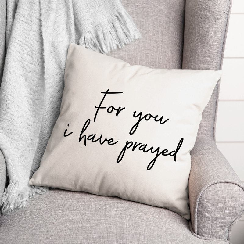 Coussin décoratif noir et blanc Collection I You Pray