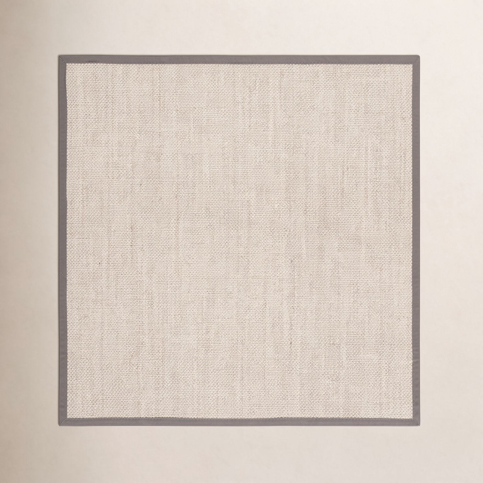 Torbin Marble Khaki Jute Rug, Square 7'