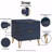 Dumbo 20" W Modern 2-Drawer Fluted Nightstand in Midnight Blue-1895428238