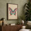 Symmetrical Butterfly Study Botanical - Wrapped Canvas-562998658-562998670
