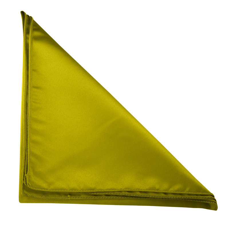 Polyester Solid Colour Square Napkin, Acid Green