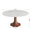 Table de salle à manger ronde ronde en pierre avec base en bois massif pour 4 à 10 personnes-98907932-98907923-98907920