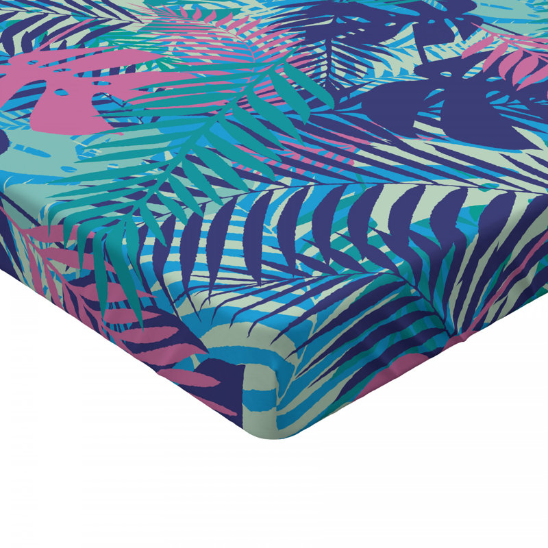 Microfiber Floral Fitted Sheet, Twin XL Fitted Sheet