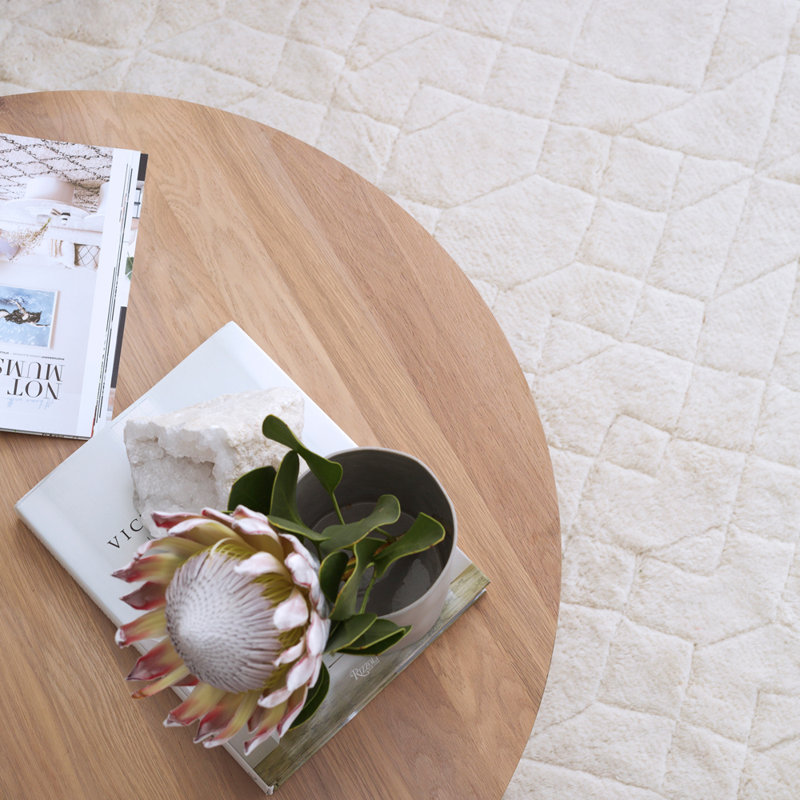 Stardust Handmade Flatweave/Hand-loomed Cream Area Rug, Rectangle 9'10" x 13'1"