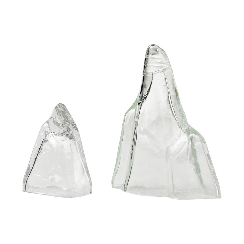 Ensemble de 2 glaciers transparents