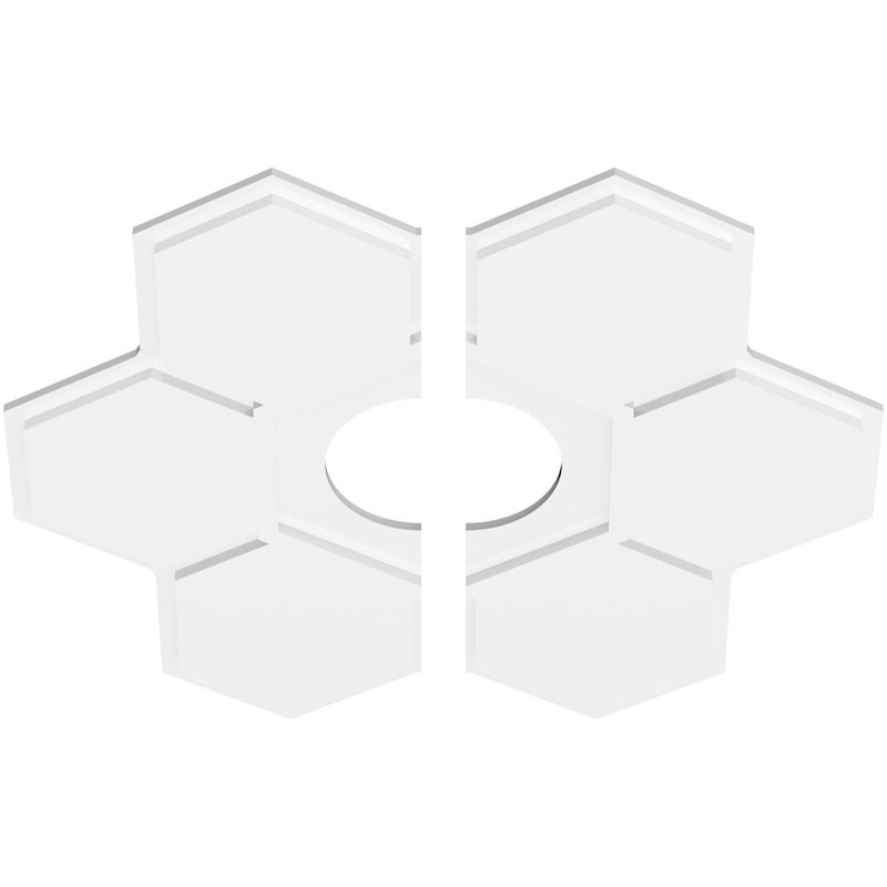 Daisy Ceiling Medallion, 1" H x 30" W x 30" D