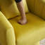Fauteuil pivotant en velours-2029281563