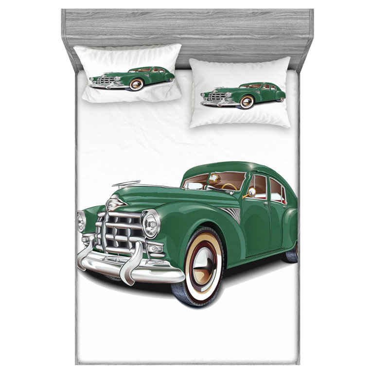 Microfiber Sheet Set, Queen Sheet Set with Fitted Sheet