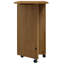Commode à 7 tiroirs avec bureau et roulettes en bois de pin massif de 41,5 po x 29,4 po Jennoustia Moss-348749294