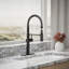 Kohler Crue Single Handle Semi-Professional Pre-Rinse Kitchen Faucet with Three-Function Pull Down Sprayer-276568678