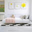 Lit double 80 po x 58 po en bois blanc-106736544
